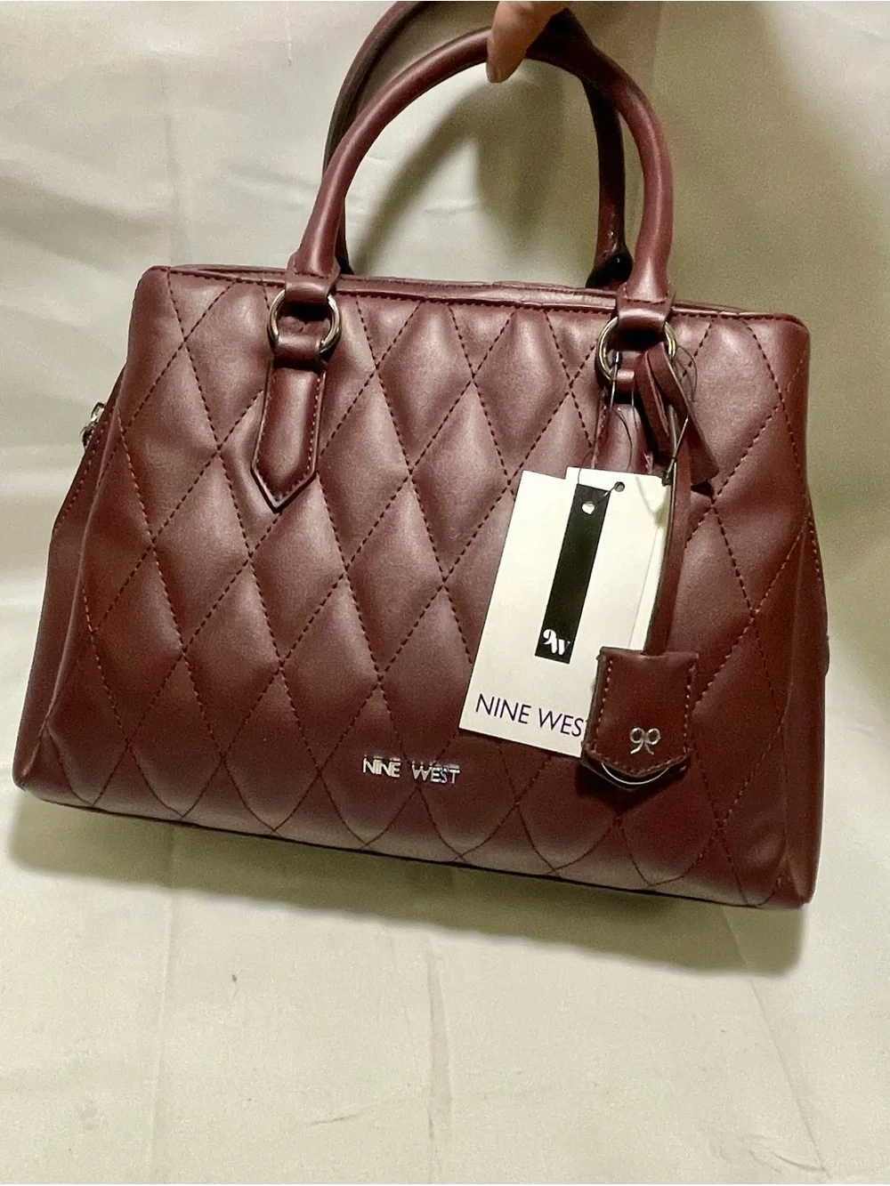 Nine West Peetra Quilted Satchel/Crossbody, NWT
